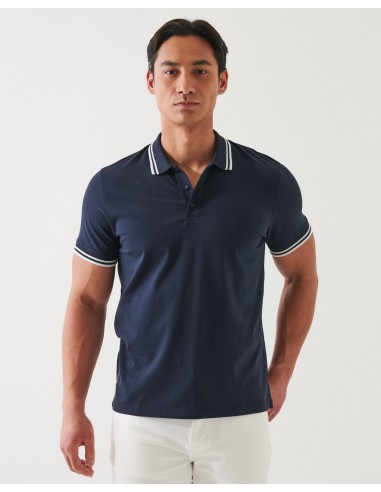 Short Sleeve Tipped Button Polo