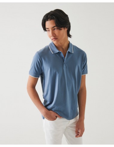 Short Sleeve Tipped Button Polo