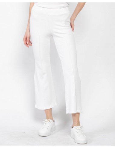 Rib Kick Flare Pants