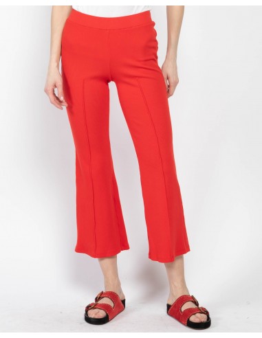 Rib Kick Flare Pants