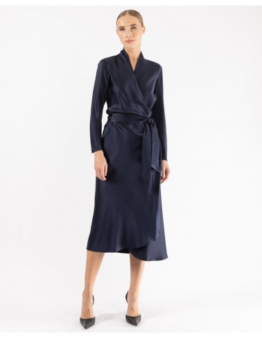 Long Sleeve Wrap Dress