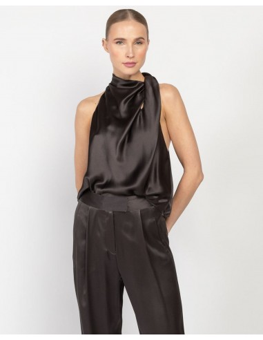 High Neck Drape Top