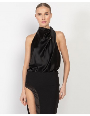 High Neck Drape Top