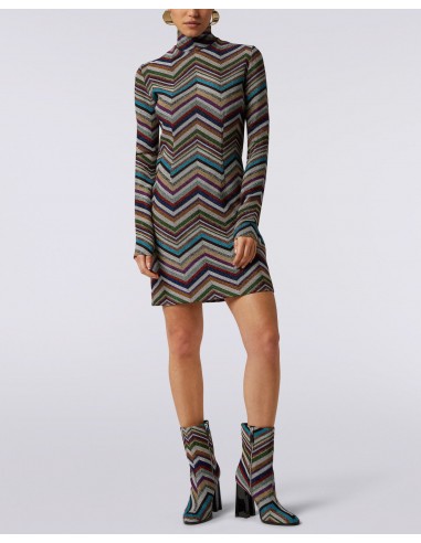 Long Sleeve Zigzag Dress