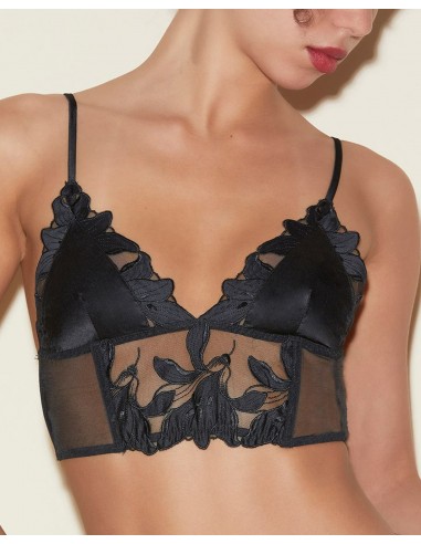 Lily Embroidered Triangle Bra