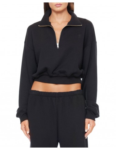 Crop Half-Zip Sweatshirt