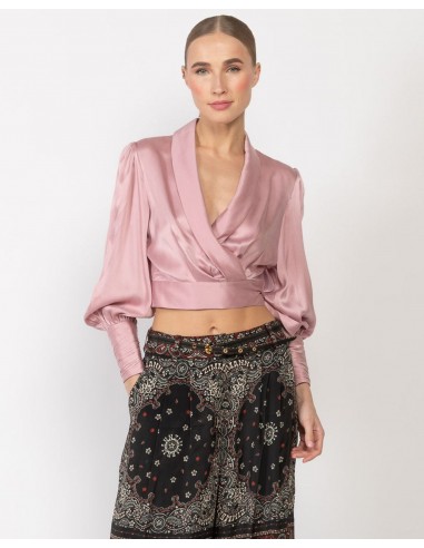 Silk Wrap Top