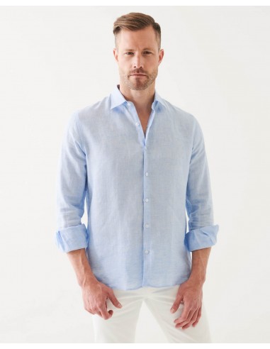 Long Sleeve Linen Chambray Shirt