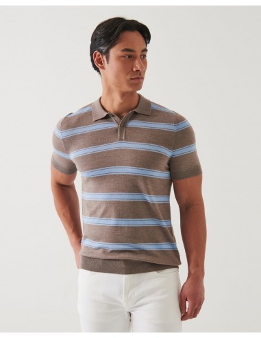 Short Sleeve Stripe Polo