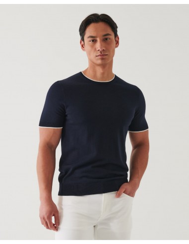 Short Sleeve Tipped Sweater