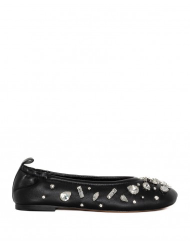 ID Ballet Flat With Gem Embellished