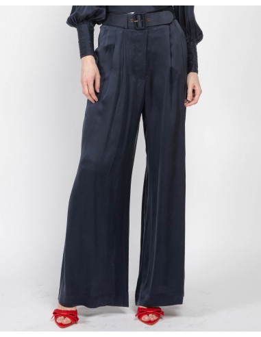 Silk Tuck Pants