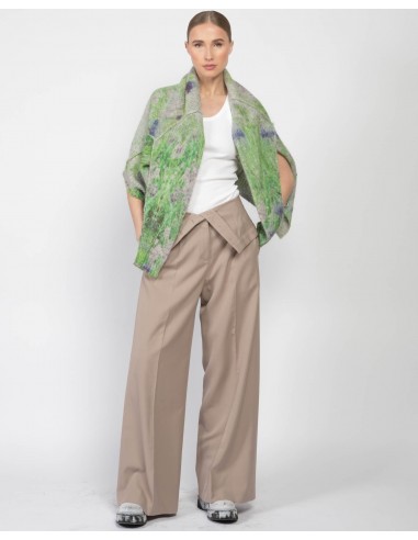 Wide Leg Fold Over Trousers